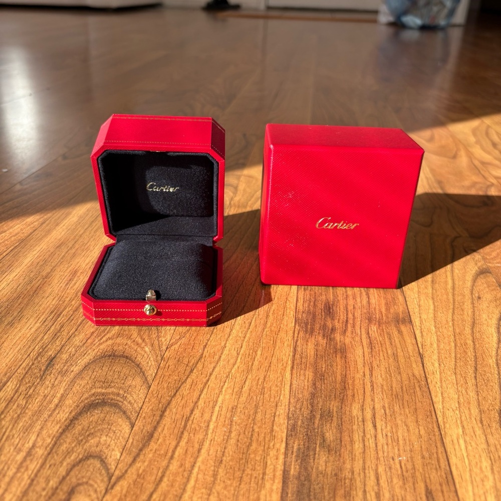 Cartier Red and Black Jewelry Box
